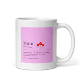White glossy mug