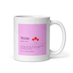 White glossy mug